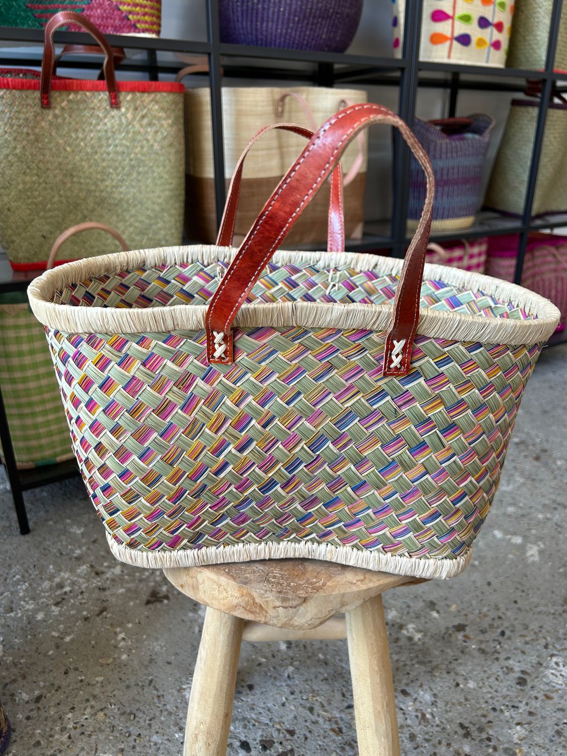 Rainbow M - Handmade (boodschappen) tas