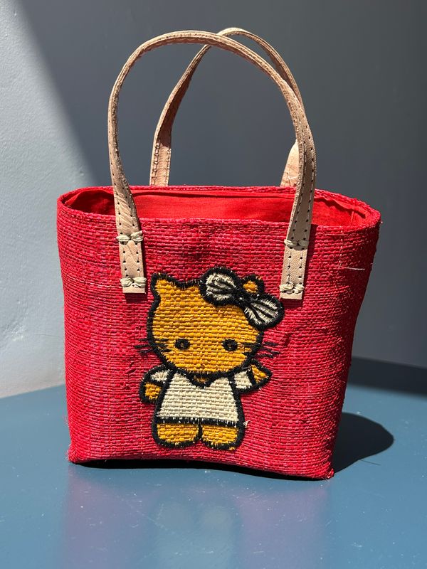 Kids - Kitty handmade (boodschappen) tasje Kids - Kitty handmade (boodschappen) tasje