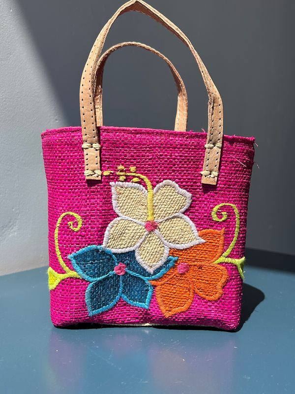 Kids - Blooming handmade (boodschappen) tasje Kids - Blooming handmade (boodschappen) tasje