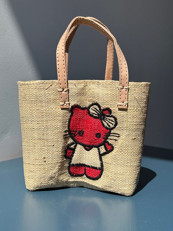 Kids - Kitty handmade (boodschappen) tasje Kids - Kitty handmade (boodschappen) tasje