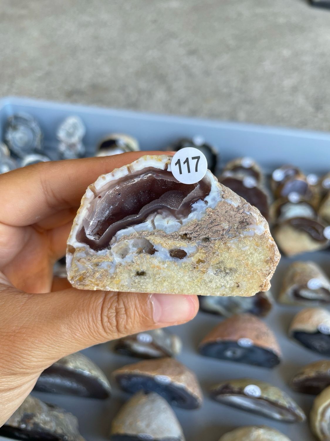 Agaat geode 117 Agaat geode 117