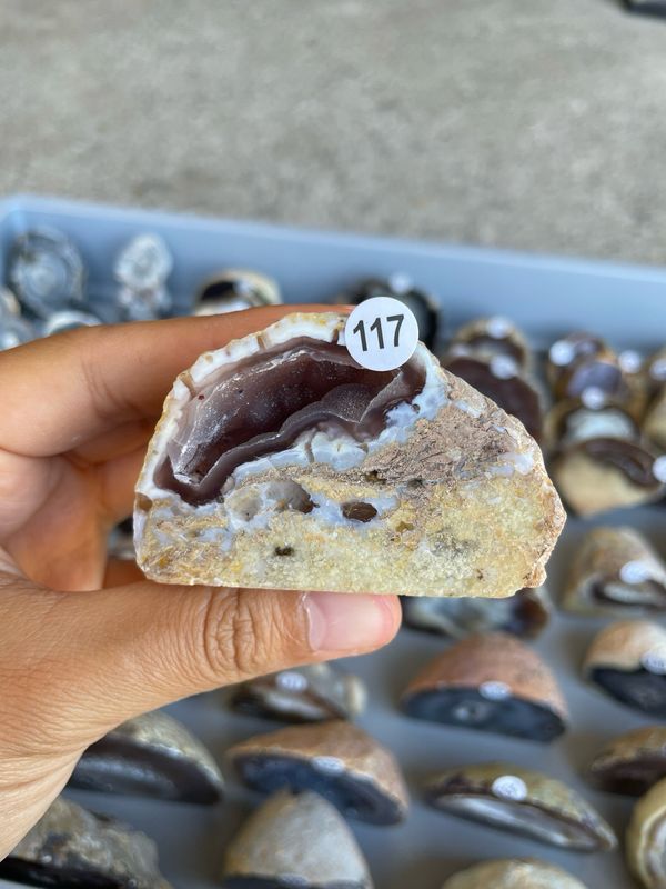 Agaat geode 117 Agaat geode 117