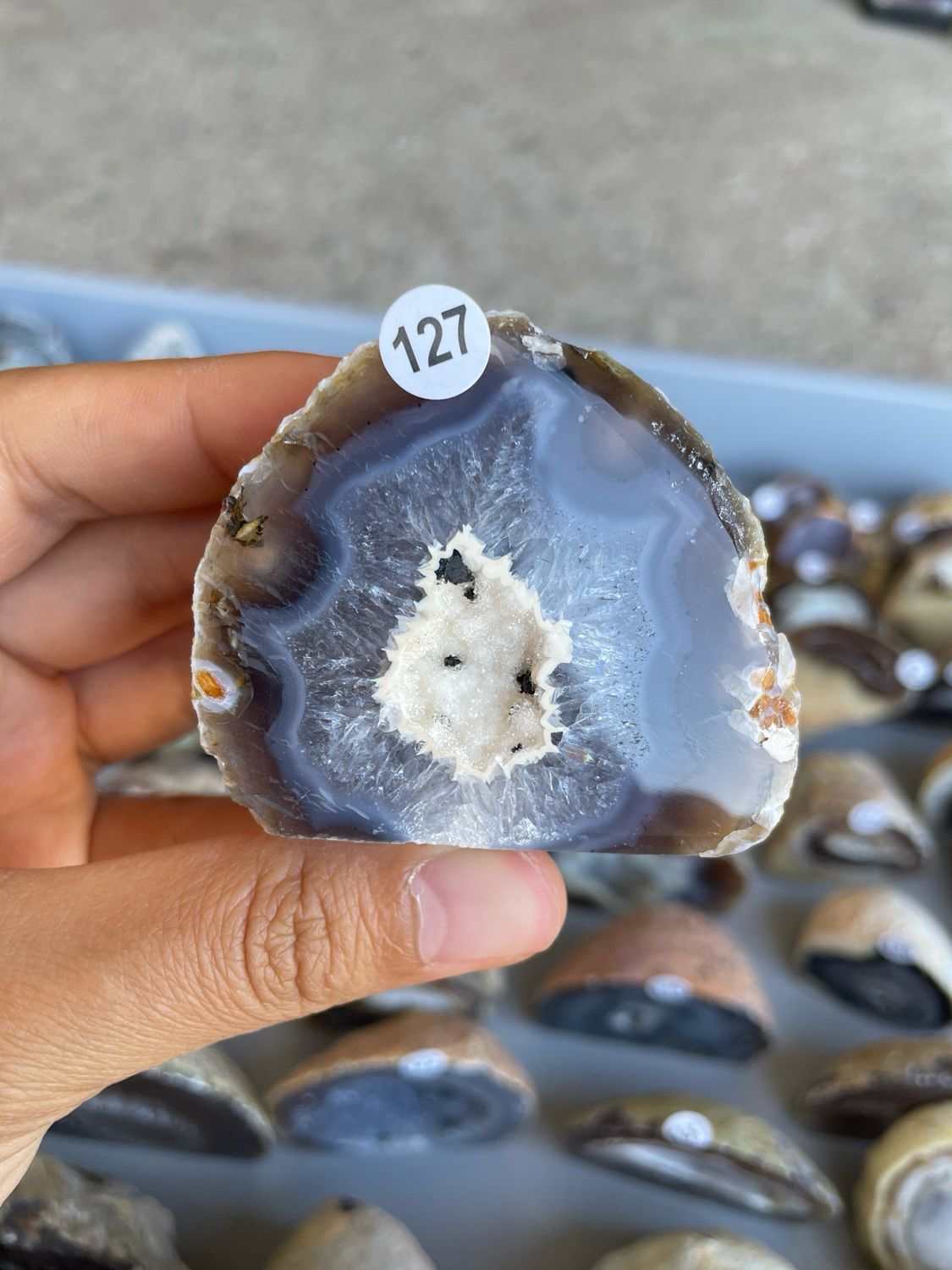 Agaat geode 127 Agaat geode 127