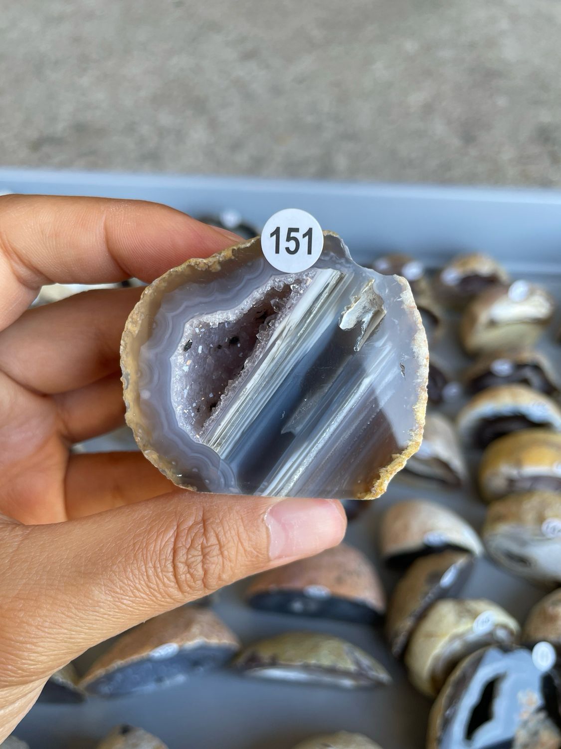 Agaat geode 151 Agaat geode 151