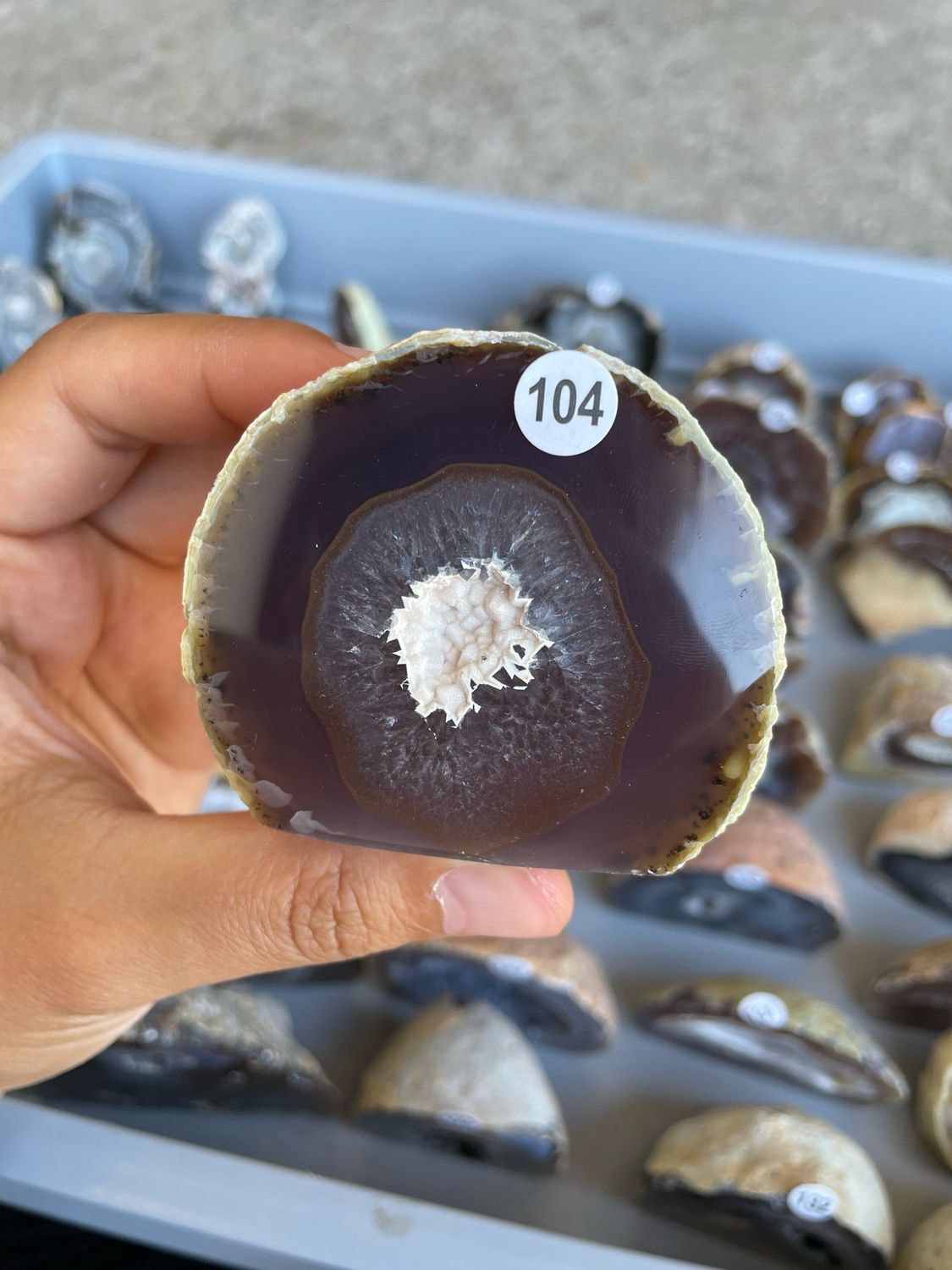 Agaat geode 104 Agaat geode 104