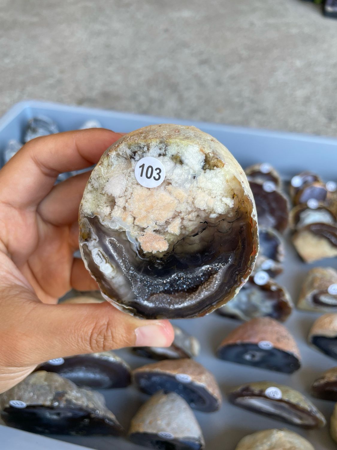 Agaat geode 103 Agaat geode 103