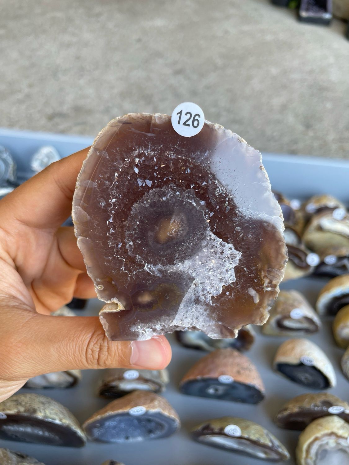 Agaat geode 126 Agaat geode 126