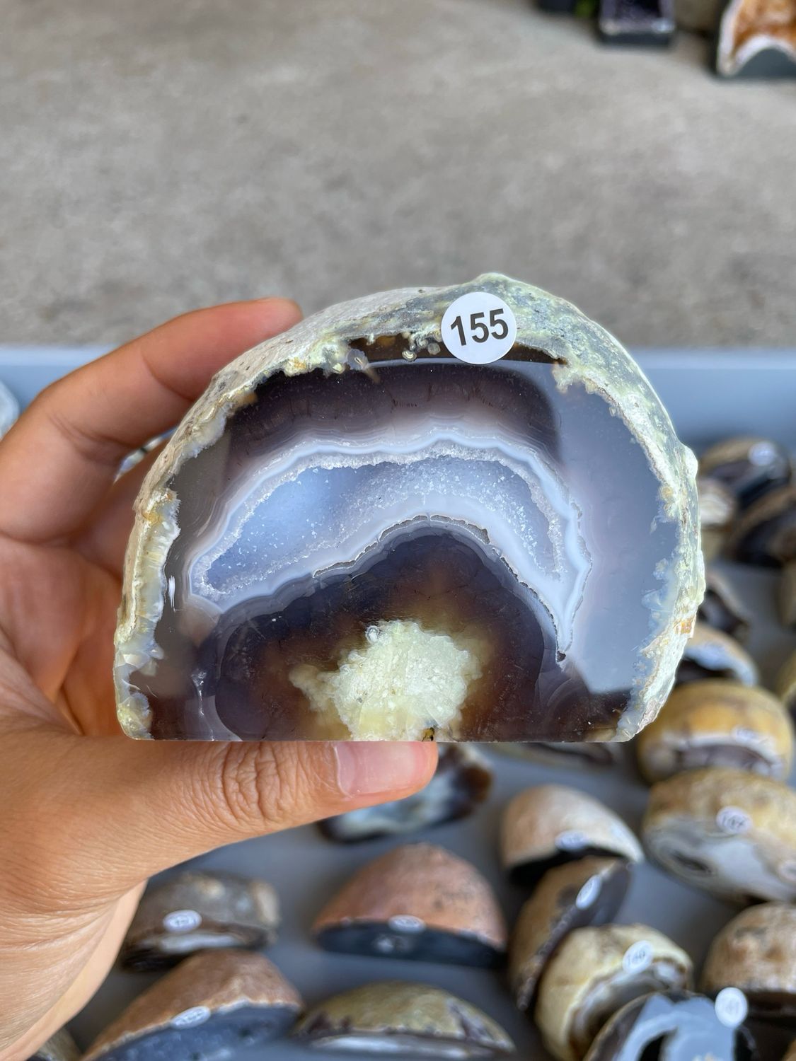 Agaat geode 155 Agaat geode 155
