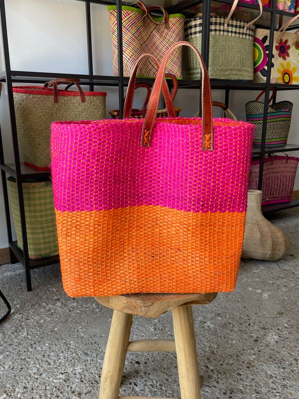 Strandwandeling - Handmade (boodschappen) tas Strandwandeling - Handmade (boodschappen) tas
