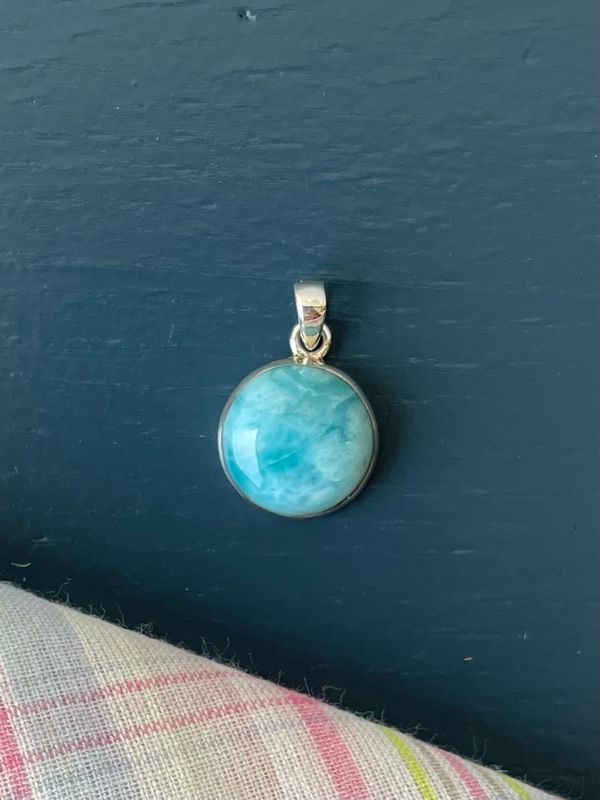 Larimar Zilveren Hanger (zilver 925)