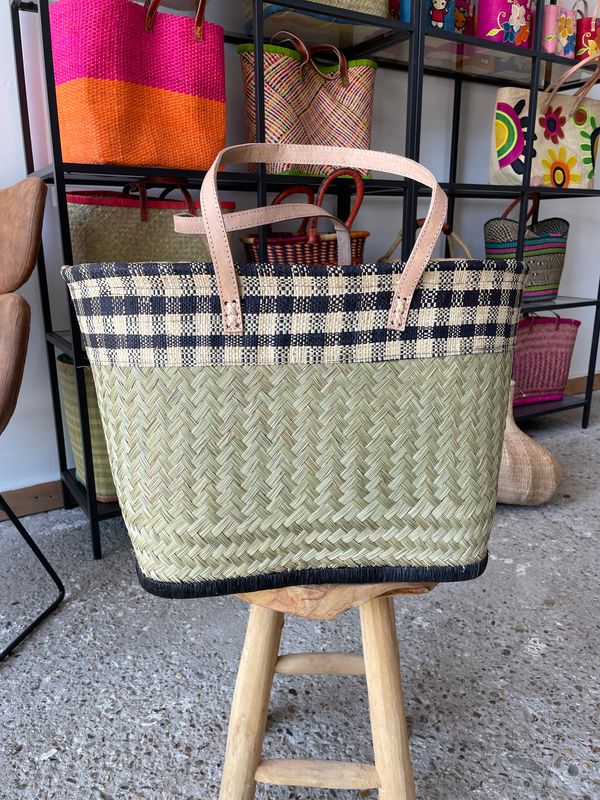 Picnic Dark - Handmade (boodschappen) tas Picnic Dark - Handmade (boodschappen) tas