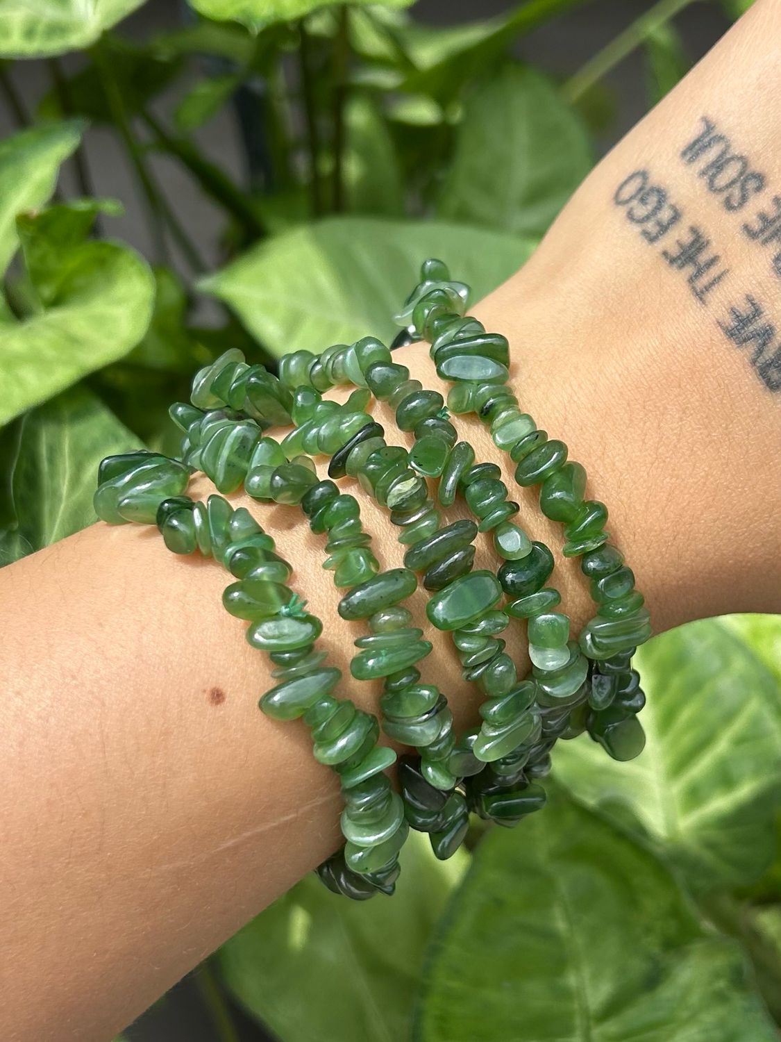 Jade (nephrite) Splitarmband Jade (nephrite) Splitarmband