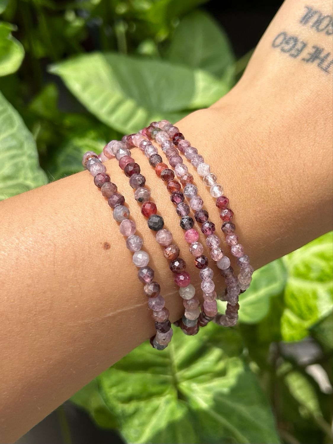 Spinel facet geslepen armband Spinel facet geslepen armband