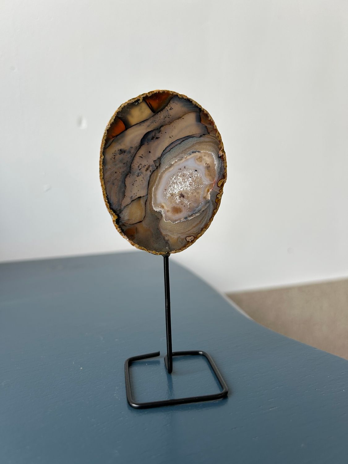 Mini agaat schijfje op pin (enorm schattig!) Mini agaat schijfje op pin (enorm schattig!)