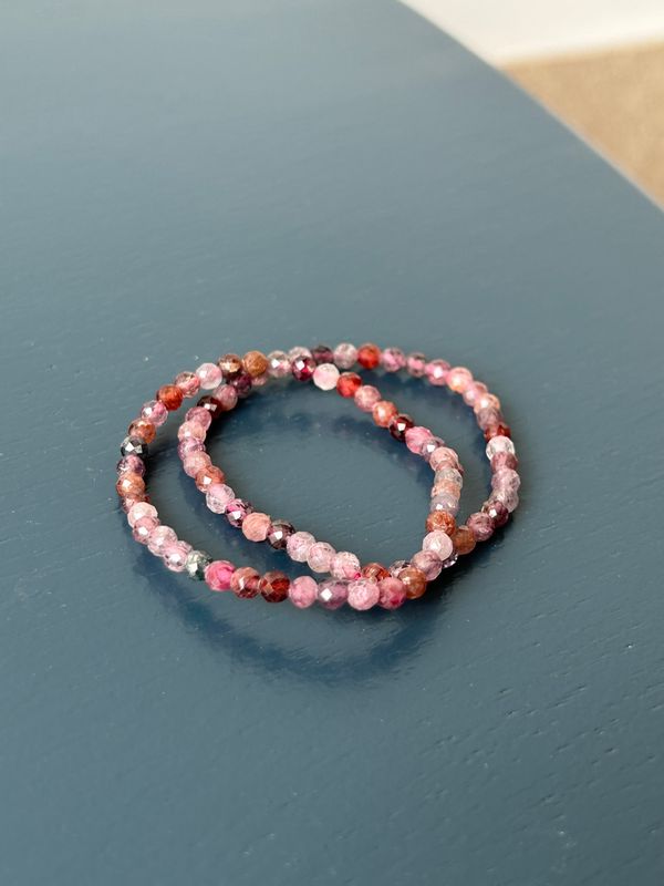 Kinder armband spinel (facet geslepen) Kinder armband spinel (facet geslepen)