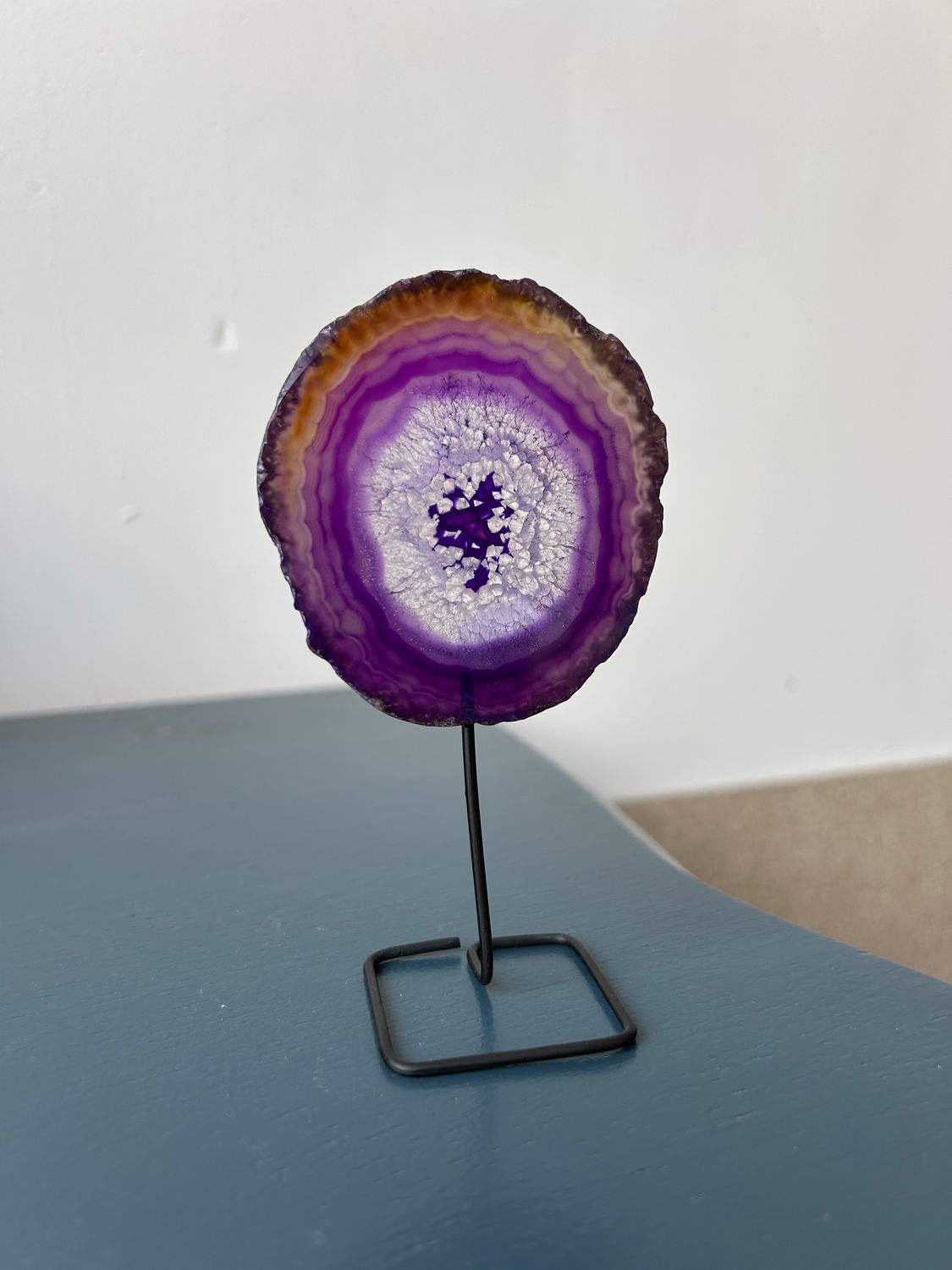 Mini agaat schijfje op pin (enorm schattig!) Mini agaat schijfje op pin (enorm schattig!)