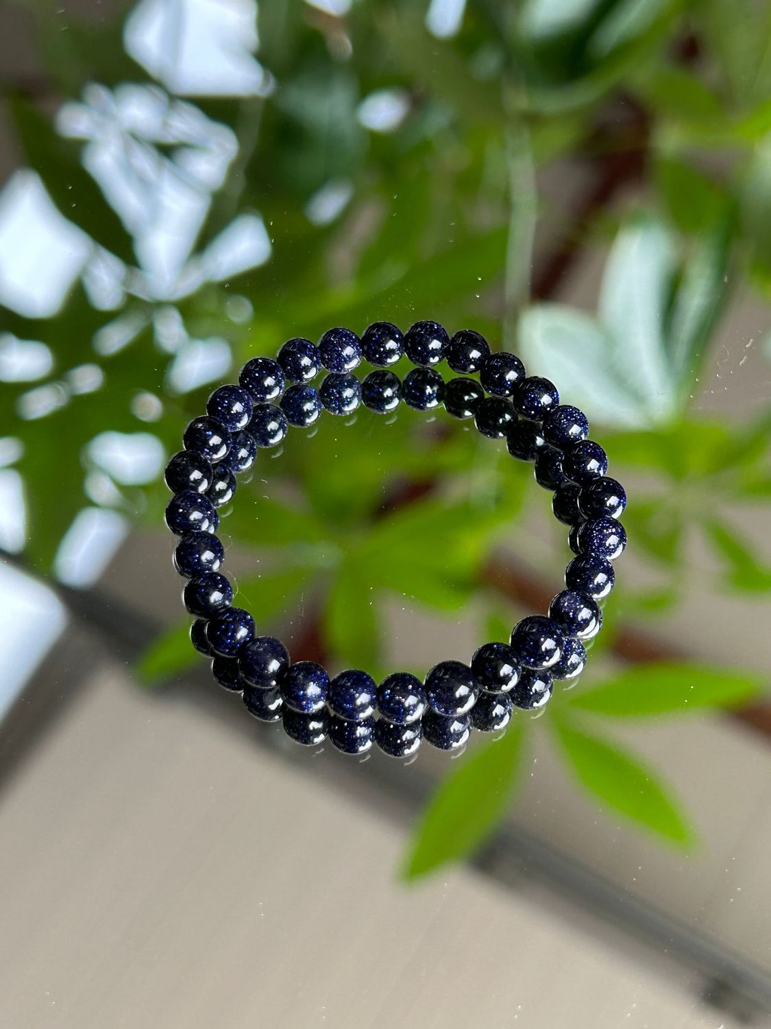 Kinder armband blauwe goudsteen *man made (6mm) Kinder armband blauwe goudsteen *man made (6mm)
