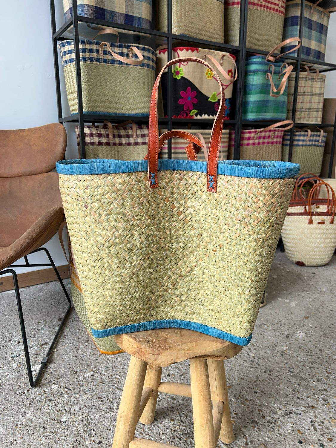 Classic blue - Handmade (boodschappen) tas Classic blue - Handmade (boodschappen) tas