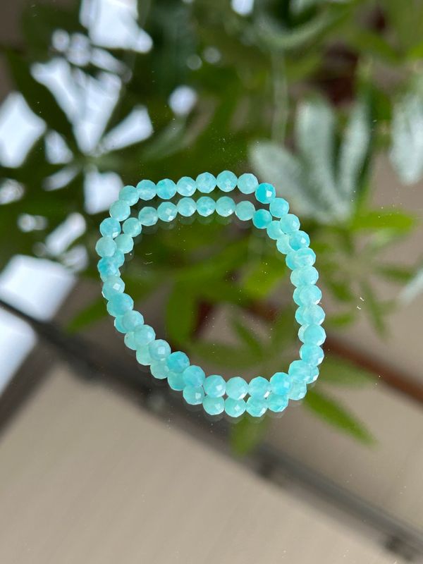 Kinder armband amazoniet (facet geslepen)