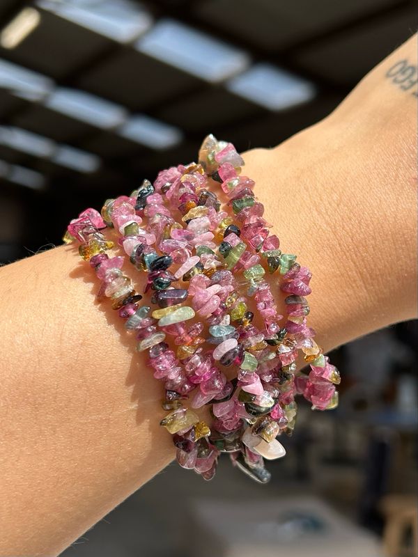 Mix Toermalijn Klein Splitarmband