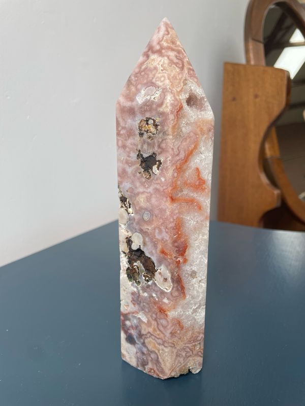 Roze amethist punt
