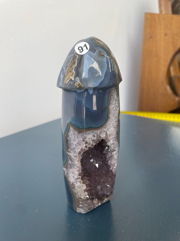 Amethist/agaat (penis vorm)