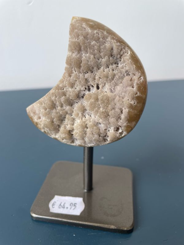 Agaat druzy (maan vorm)