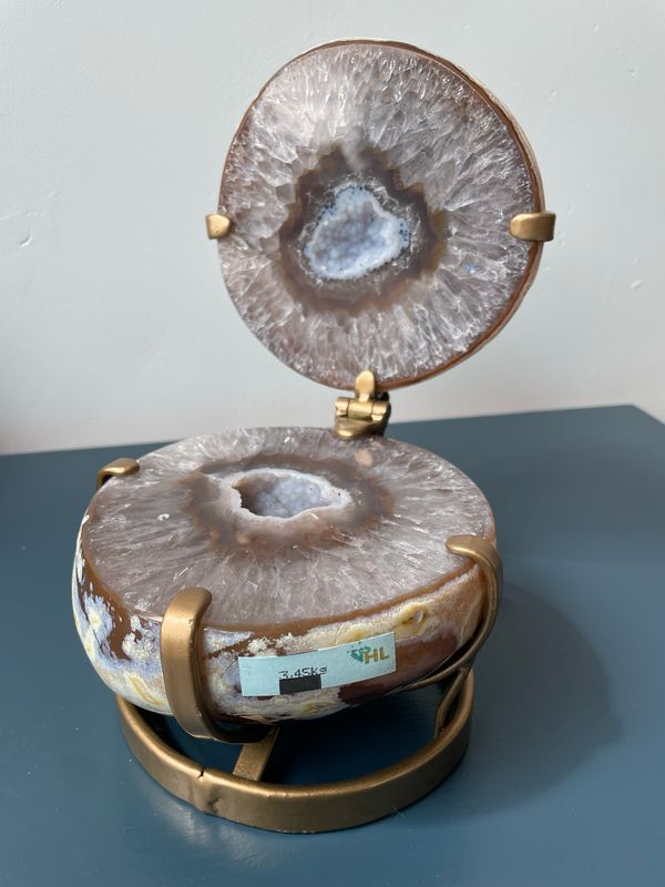 Agaat geode (openklapbaar)