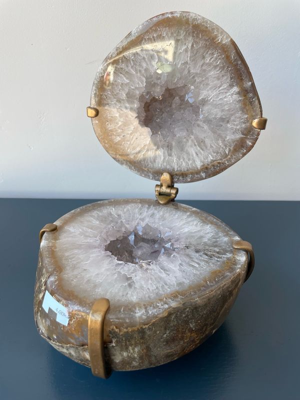 Agaat geode (open klapbaar) Agaat geode (open klapbaar)