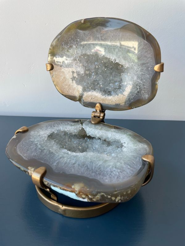 Agaat geode (open klapbaar) Agaat geode (open klapbaar)