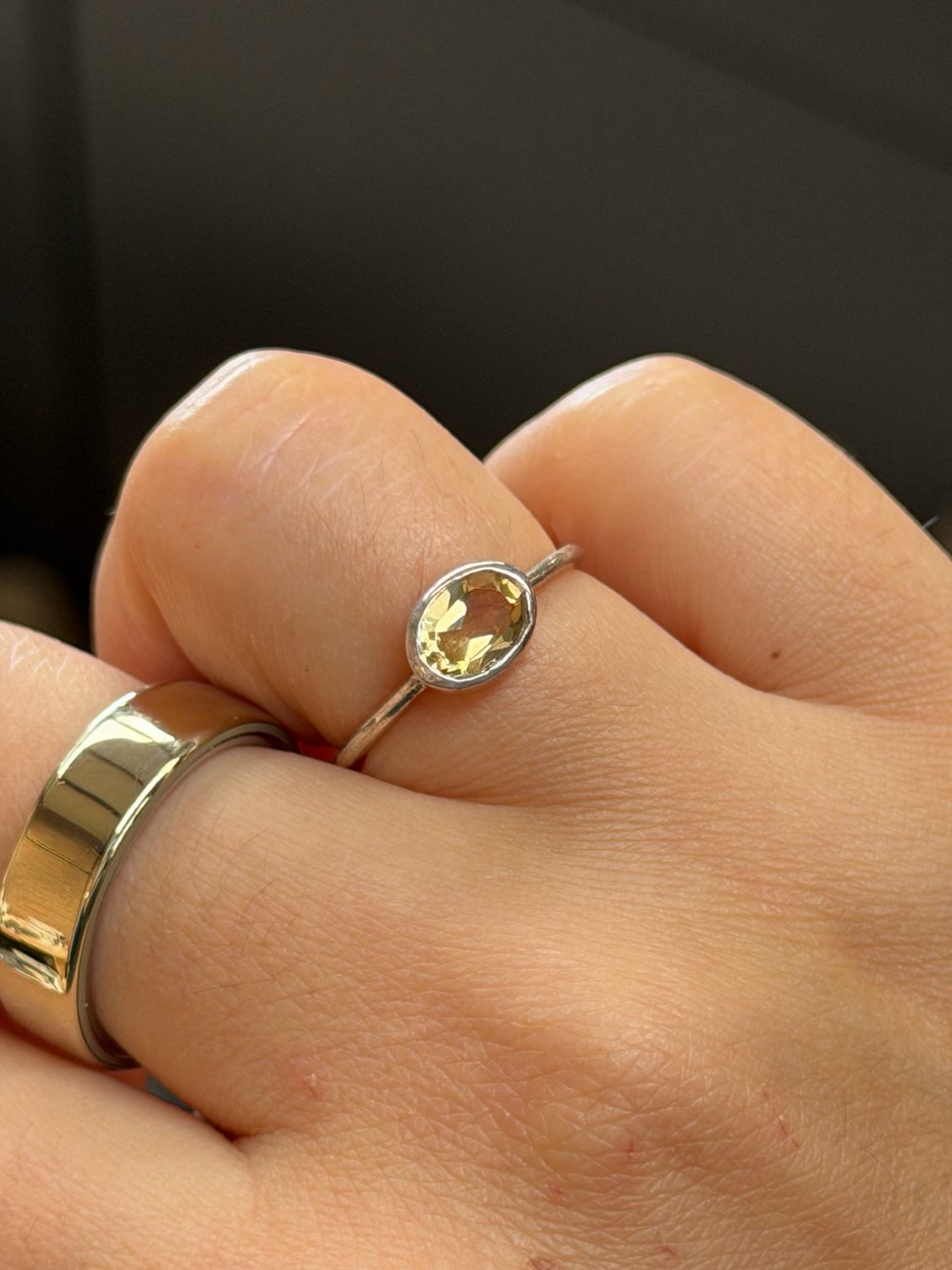 Citrien ring zilver 925 ( maat 16,2) Citrien ring zilver 925 ( maat 16,2)