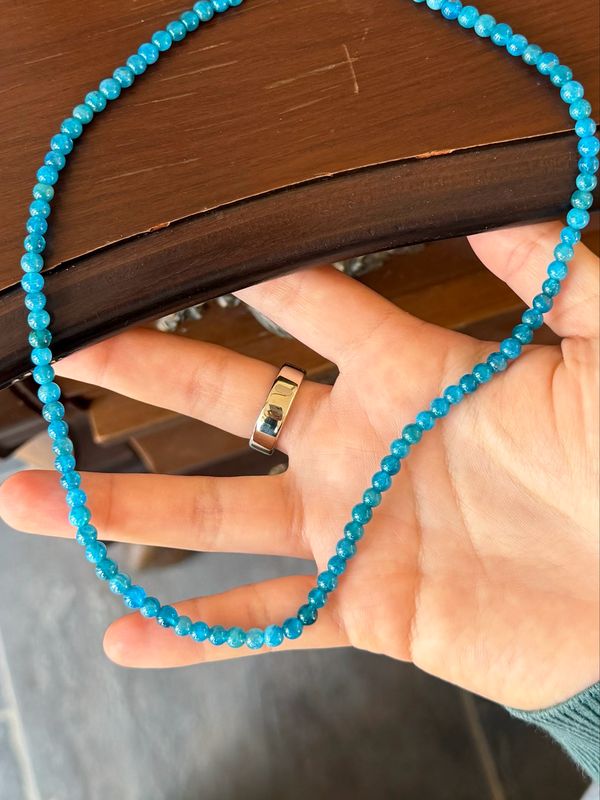 Apatiet 4mm kralen ketting Apatiet 4mm kralen ketting