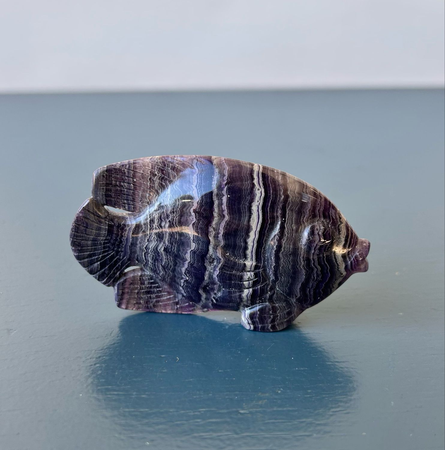 169. Fluoriet vis carving 169. Fluoriet vis carving