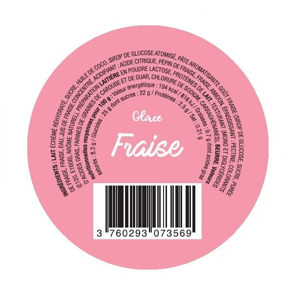 GLACE FRAISE (x24)