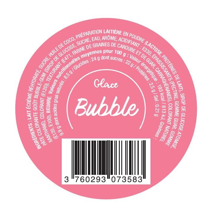 GLACE BUBBLE GUM (X24)