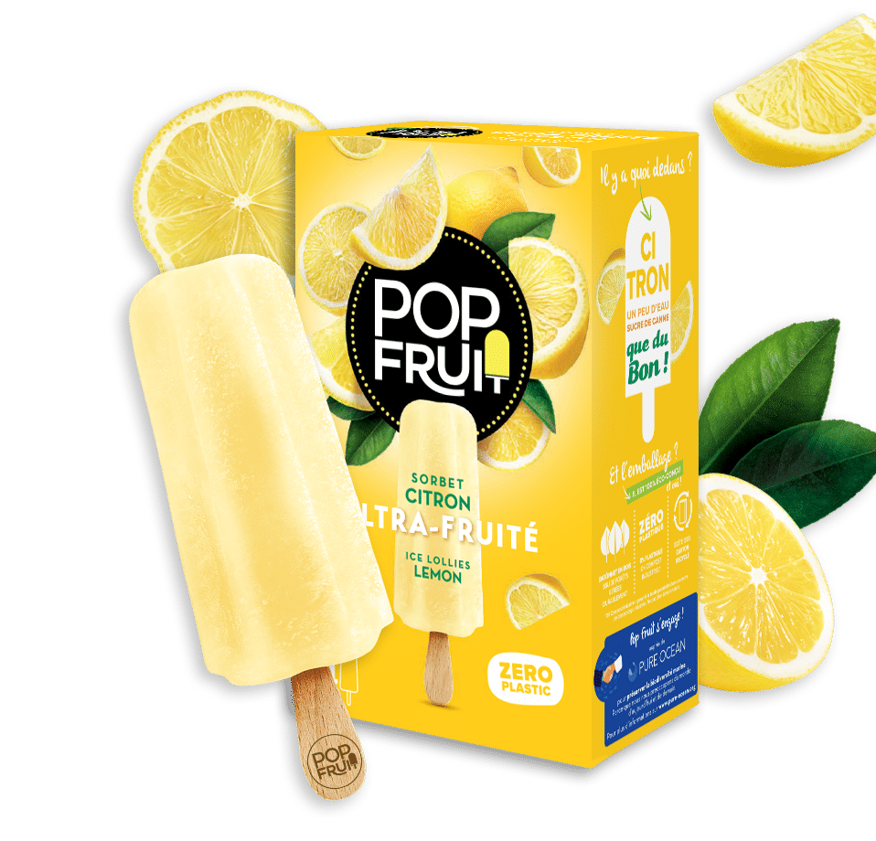 POP FRUIT CITRON (X4)