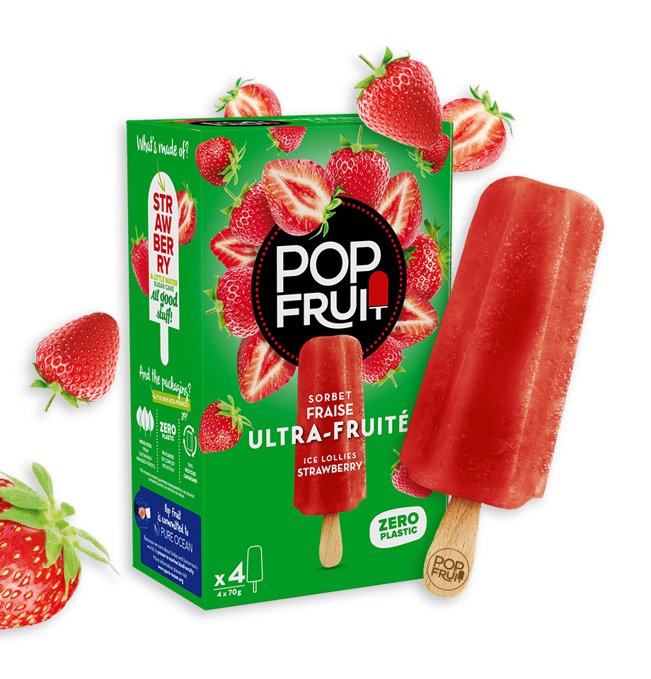 POP FRUIT FRAISE (X4)