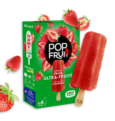 POP FRUIT FRAISE (X4)