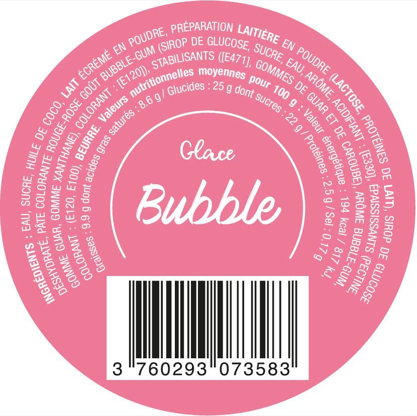 GLACE BUBBLE GUM (X24)