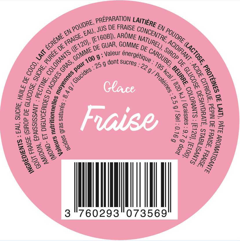 GLACE FRAISE (x24)