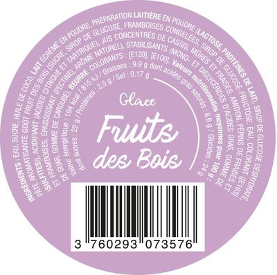 GLACE FRUITS DES BOIS (x24)