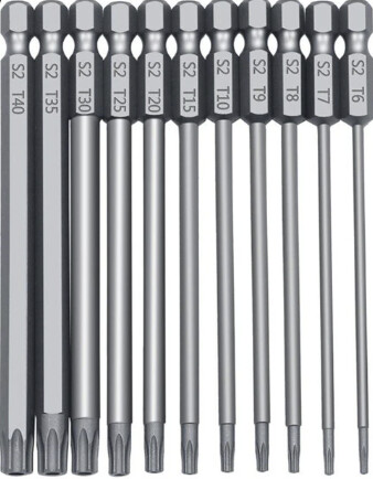 Torx security Bits 11 bits Pkt