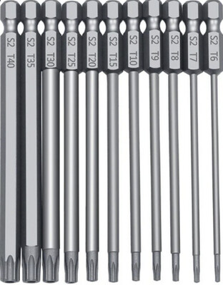 Torx security Bits 11 bits Pkt