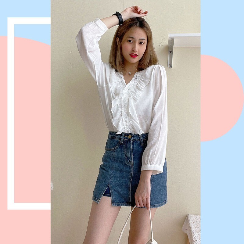【9213】牛仔裤裙 Denim Skirt Pants