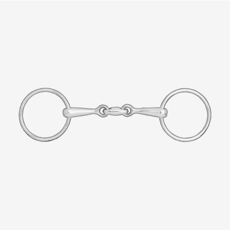 Horze Double Jointed Loose Ring Snaffle, Size: 11.5cm