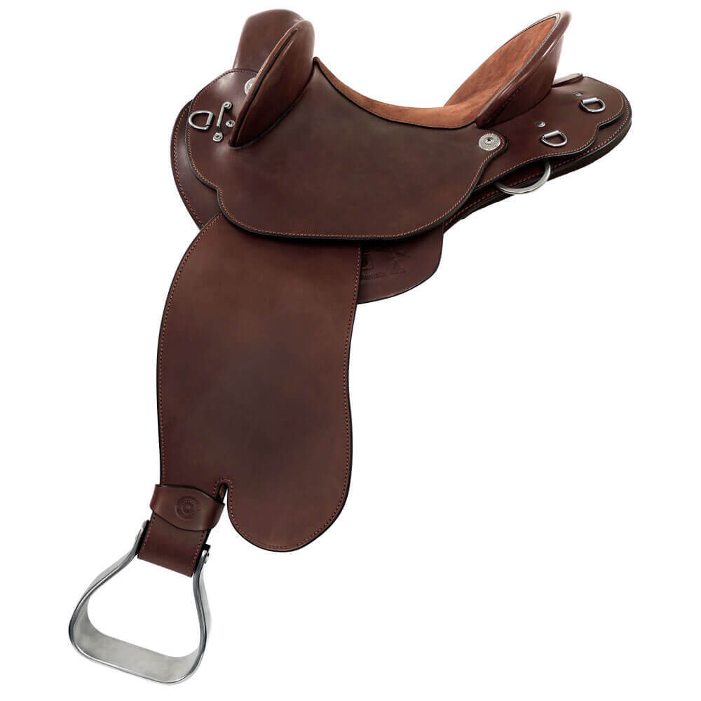 Toowoomba Saddlery Dubbo Fender, Size/Colour: 18''/45.2cm Full QHT Brown Rough Out