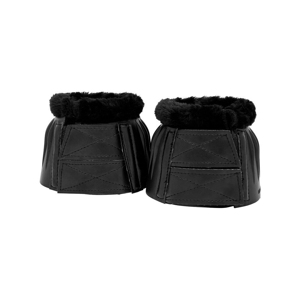 Rubber Bell Boots with Fleece, Colour: Black, Size: Small