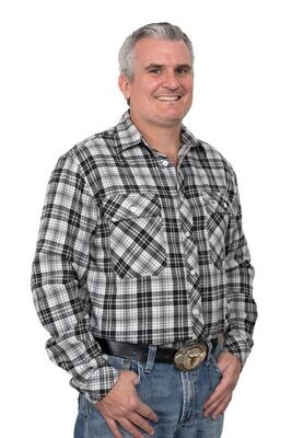 Just Country Mens Evan Full Button Flannel Workshirt
