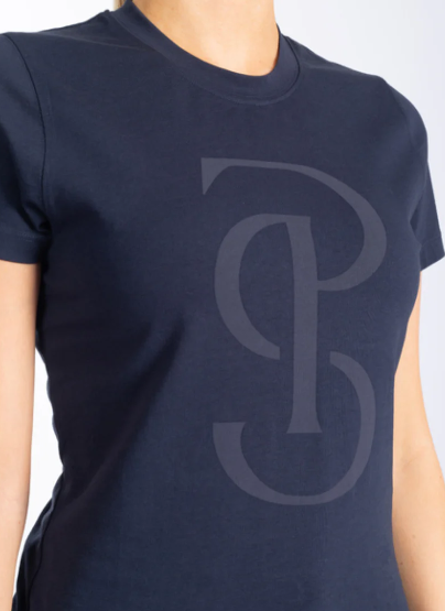 PS of Sweden Signe Cotton Tee, Size: X-Small, Colour: Navy
