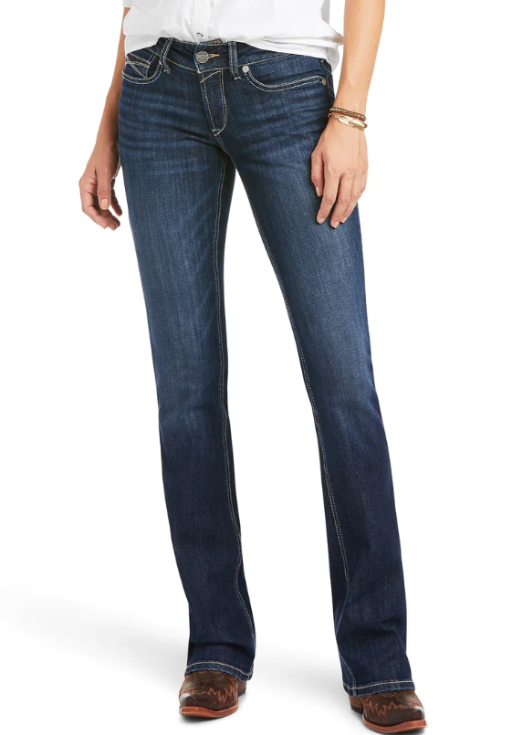 Ariat Womens R.E.A.L Mid Rise Alexandra Boot Cut Jean, Size: 34R